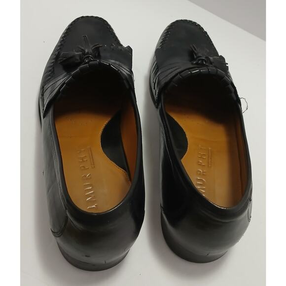 J Murphy By Johnson & Murphy Stanza II /Leather Tassel Loafers/Black/Size 11 1/2 - Picture 5 of 10